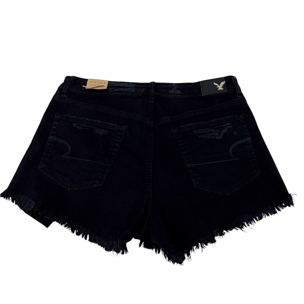 American Eagle Outfitters Vintage Hi-Rise‎ Festival Shorts Distressed Black NWT - Picture 3 of 7